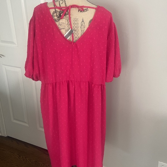 Honeyme curvy Fuchsia plus size dress - Picture 6 of 8